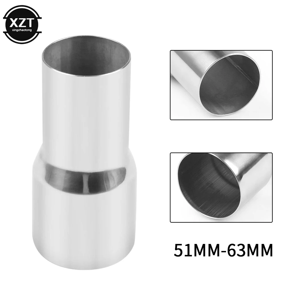 51mm 63mm 57mm 76mm Universal Stainless Steel Car Exhaust Reducer Connector Pipe Tube Adapter Exhaust Assembly Car Accessories exhaust assembly