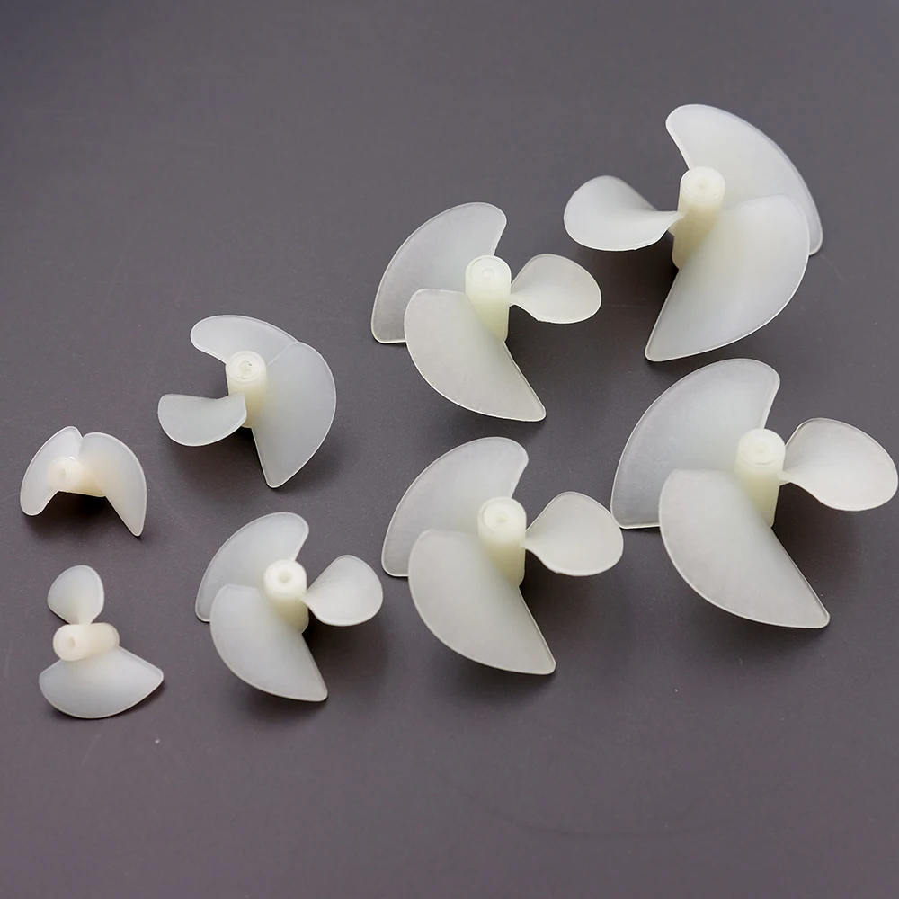 2 Pairs Rc Boat DIY 2mm Propellers D22mm/D26mm/28mm/36mm/42mm CW/CCW Electric Nylon Prop / Screw For Rc Boats Models 2mm Shaft 2
