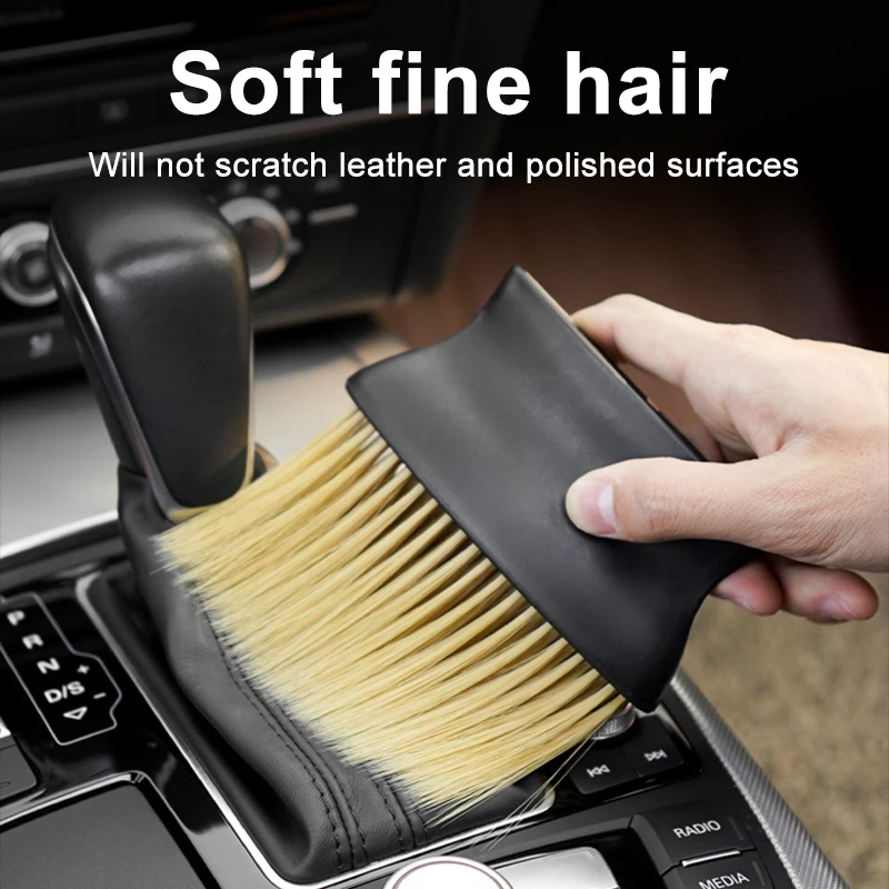 Car interior cleaning tool air conditioning outlet cleaning brush soft brush for car cleaning interior gap dust removalbrush