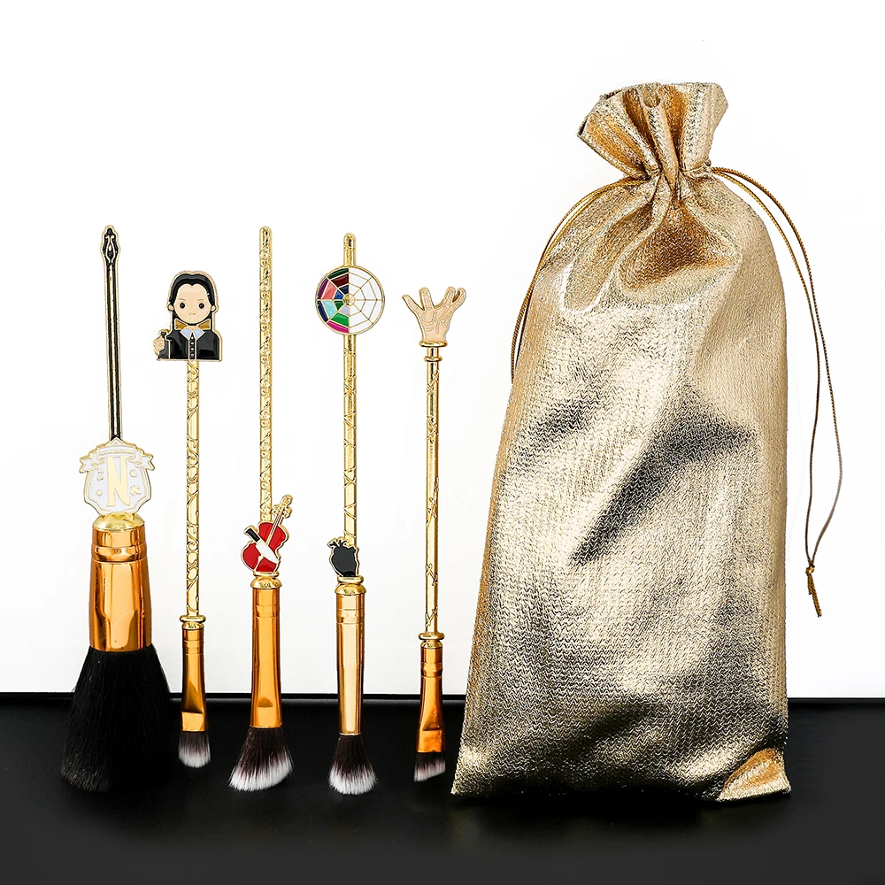 Set Di Pennelli Per Trucco Addigs Da 5 Pezzi Set Di Pennelli Per Trucco Cosplay Pennello Per Ombretto Per Sopracciglia In Polvere Cosmetica Per Il Vis