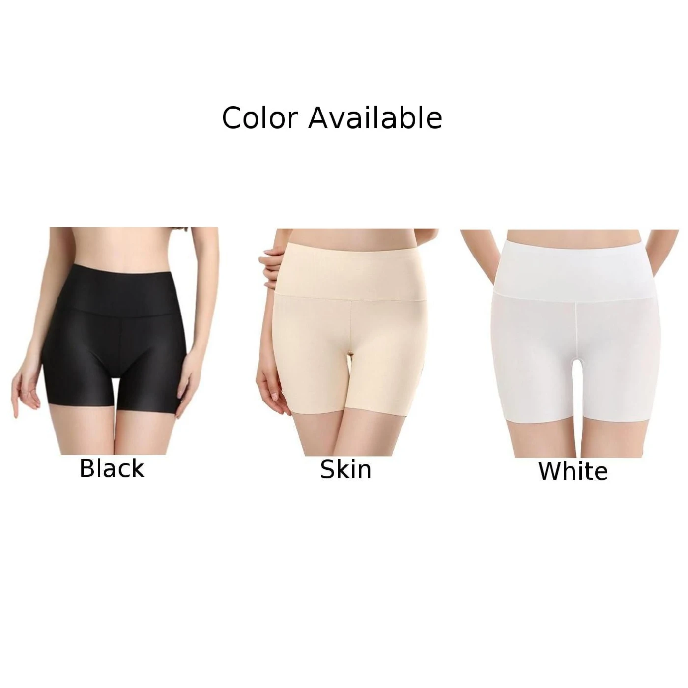 Underwear Safety Pants Girls Underwear High Waist Ice Silk Insurance Pants Leggings Panties Safety Shorts safety shorts high waist panties safety pants