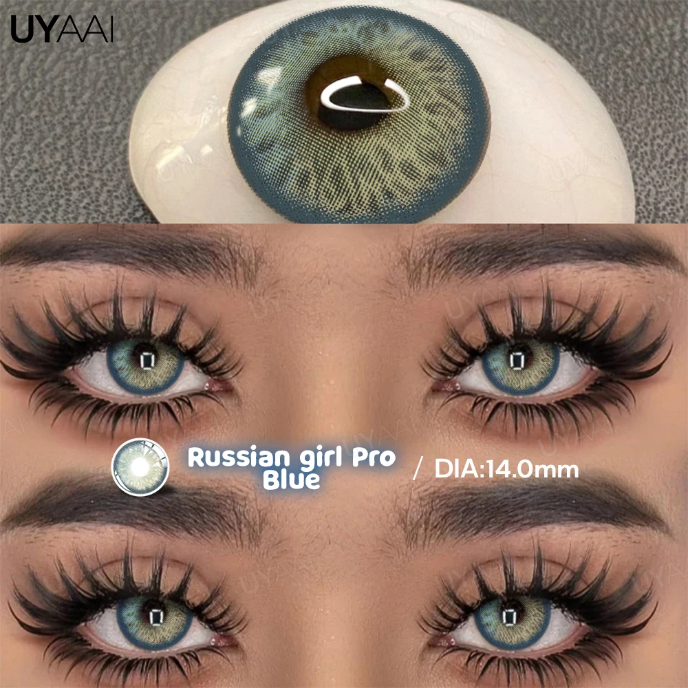 Vibrant Colorful Contact Lenses - Beauty Green, Fashion Blue, and Natural Brown Tones