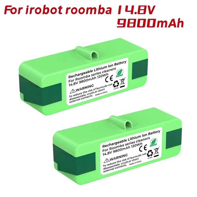 

9800mAh Extended Life Lithium Ion Battery Compatible with iRobot Roomba 500 600 700 800 Series 880 770 650 655 870 760 780 790