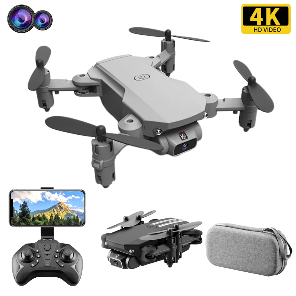

2022 New Mini Drone 4K Profesional HD Camera WiFi Fpv Air Pressure Altitude Hold RC Plane Foldable Quadcopter RC Dron Toys