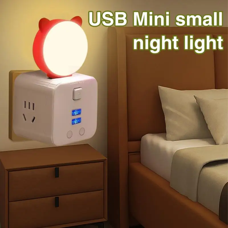 

USB-ночник портативный мини-светильник для сна с умным голосовым управлением, безопасный и прочный энергосберегающий компактный ночной Светильник