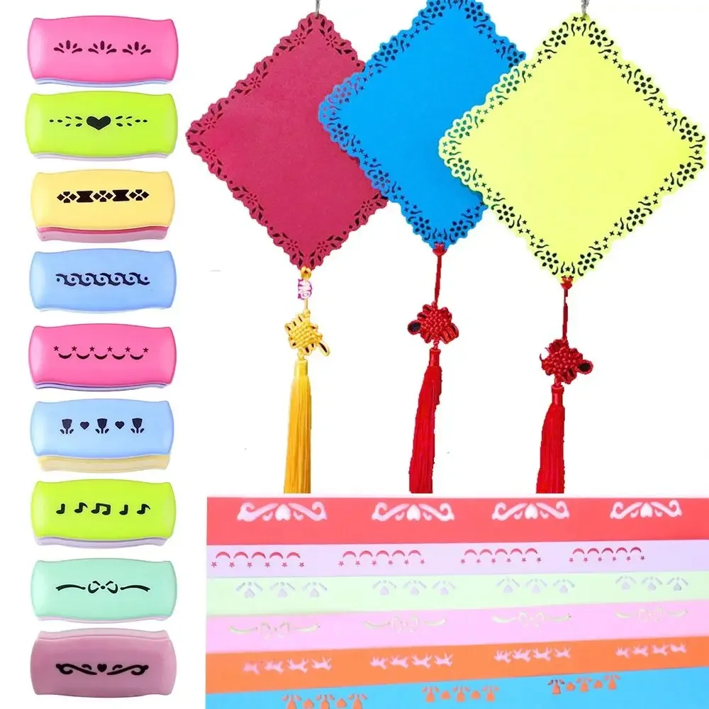 Fancy Border Punch 1pcs Fancy Border Punch Flower Design Embossing Punch DIY Scrapbooking Handmade Edge Device Decorative Border Paper Cutter Gift