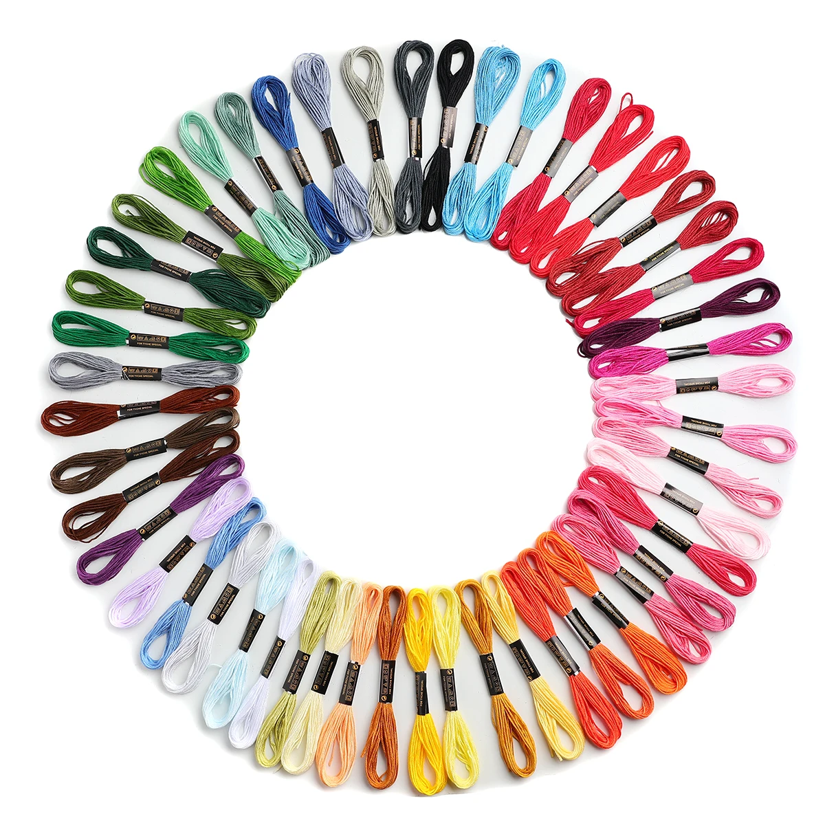 50pcs Rainbow Embroidery Thread 1