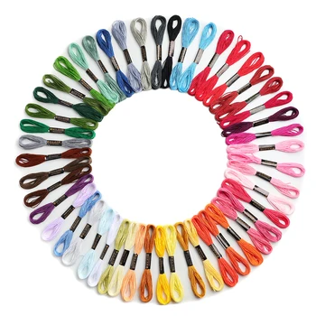 50pcs Rainbow Embroidery Thread 1
