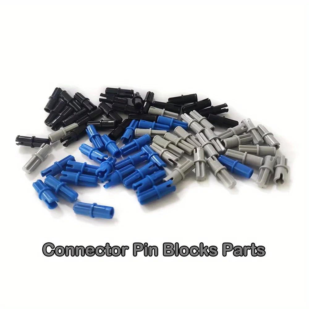 20PCS/50PCS/100PCS 1&times;2 Connector Pin Peg Technical Brick Bulk Parts With Cross Axle Building Block 43093 Toy Replace Accessories