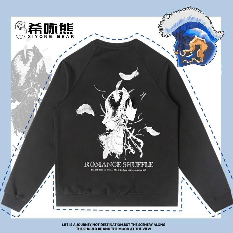 

2023 Autumn New Detective Conan Co-crewneck Hoodie Man Kudo New One Xiaolan Around Clothes Boy