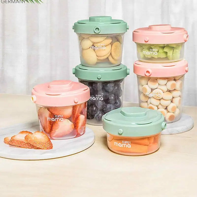 Stackable Baby Milk Powder Box Food Formula Dispenser Container Toddler Snacks Portable Storage Containers Infant Feeding Supply - Image 5