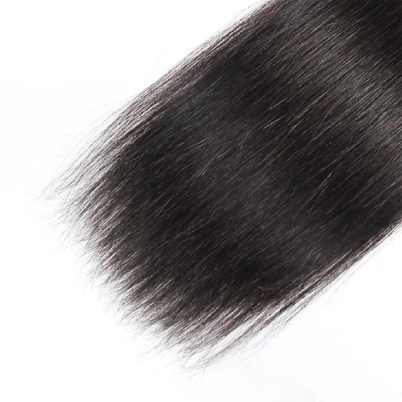 5x5 Lace Closure Straight Hair Human Hair Pre-Plucked Hairline Brazilian Virgin Transparent Lace Closure For Women