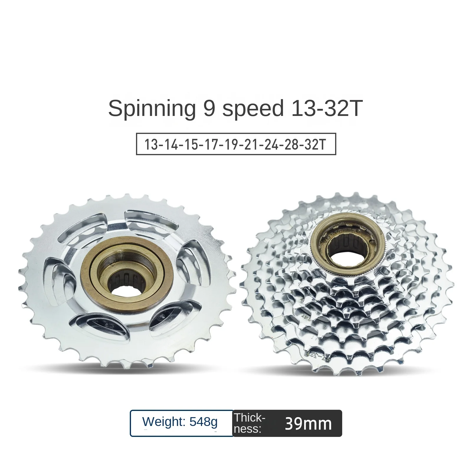 6/7/8 Speed Freewheel For MTB & Road Bikes - 13/14-28T Screw-On Bicycle Cassette, Compatible With Shimano (Includes Remover Tool)