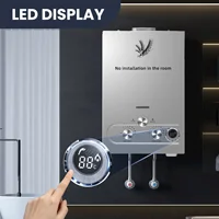 Chauffe-eau GPL SIHAO 6-18L, chauffe-eau sans réservoir en acier inoxydable et cuivre, affichage LED, protection multi-sécurité, économie d'énergie, pour camping-car, camping, extérieur, salle de bain, maison, cuisine 8 8