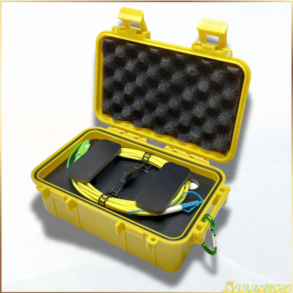 Fiber Optic Connector SC LC / APC UPC 150M/1000M OTDR Launch Cable Box 1310/1550nm Single Mode Test Extension Cord Dead Zone Eliminator