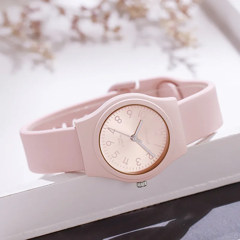 Small Fresh Candy Color Watch Fashion Digital Silicone Quartz Women's Watch Children's Watch