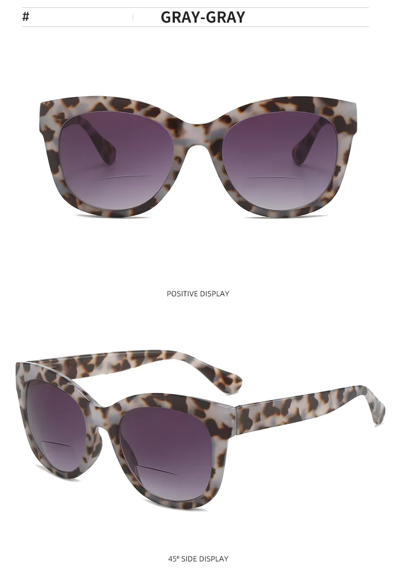 BOYSEENCat's Eye Multi-Fokus-Presbyopie-Sonnenbrille für Damen, trendige allmähliche Lesebrille, täglicher DressingUV400 – Detail 16