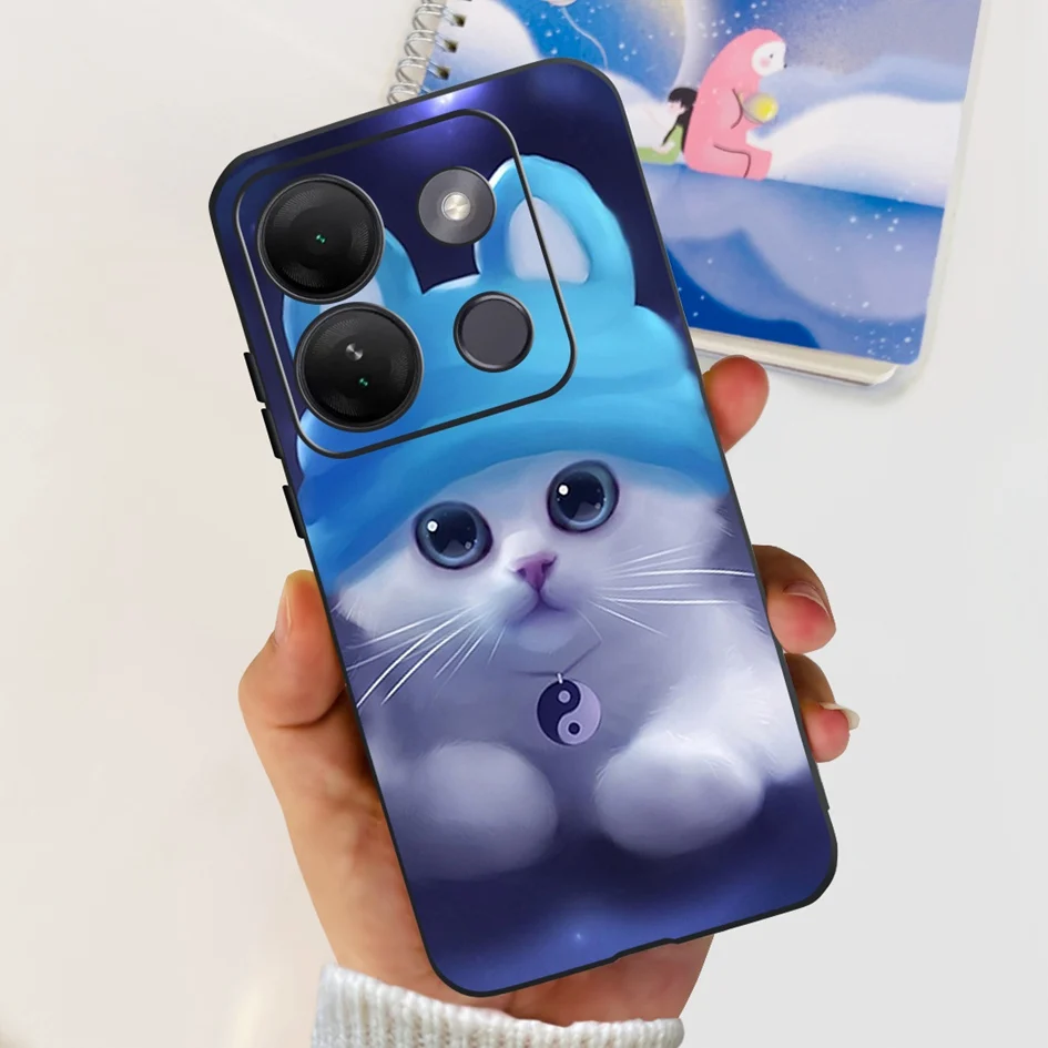 Stylish Patterned Soft Silicone Phone Back Cover