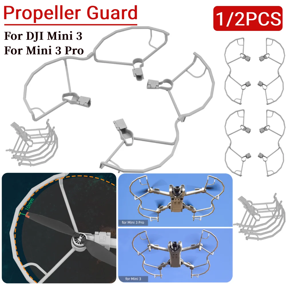 1/2PCS Propeller Props Blades Protector Anti-collision Propeller Protective Ring Cover Drone for DJI Mini 3/Mini 3 Pro