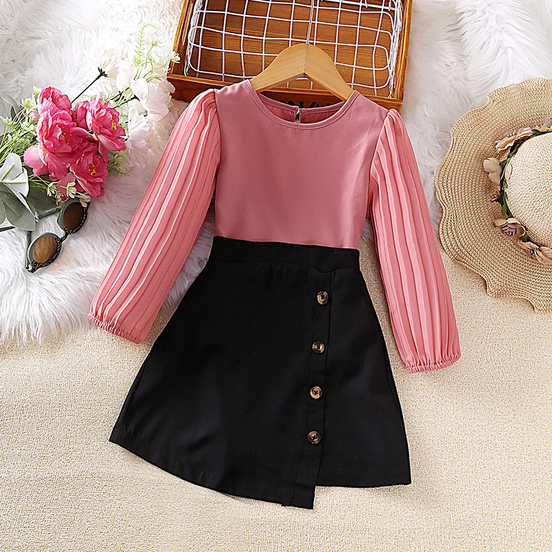 

Children's Clothing Autumn Children's Long Sleeve Top New Girls' Suit