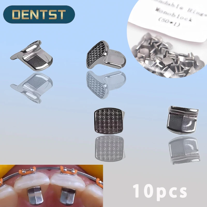 Ortodoncia Lingual Retenedor Bite Turbos Abridor Constructor Doule Alas Lengua Domadores Bisagra Base De Malla 10 Unids/Pack | México