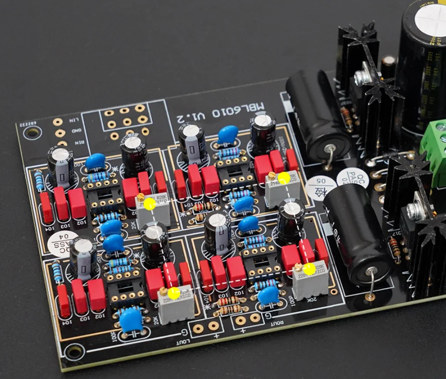 Фото Высококачественный MBL6010D Hi-Fi предусилитель DIY комплект Stereo Adopt JRC5534 Customized Black Gold Edition №3
