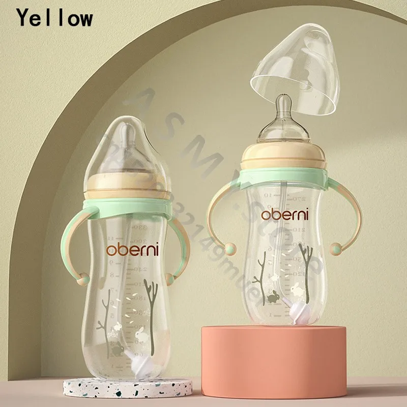 Newborn milk bottle/270ML 330ML large capacity milk bottle/drinking bottle/BPA-free/anti-fall/anti-colic PP milk bottles 6