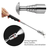 Telescopic Magnetic Pen with LED Light Extendable Pickup Rod Mini Portable Magnet Tool for Screws Nuts Bolts Metal Parts 4