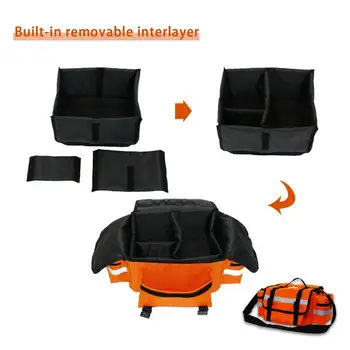 Outdoor Survival Bag 15L Reflective Work Bag Survival Bag Gear Organizer Tool Storage Container For Hunting Hiking Fishing Men 5