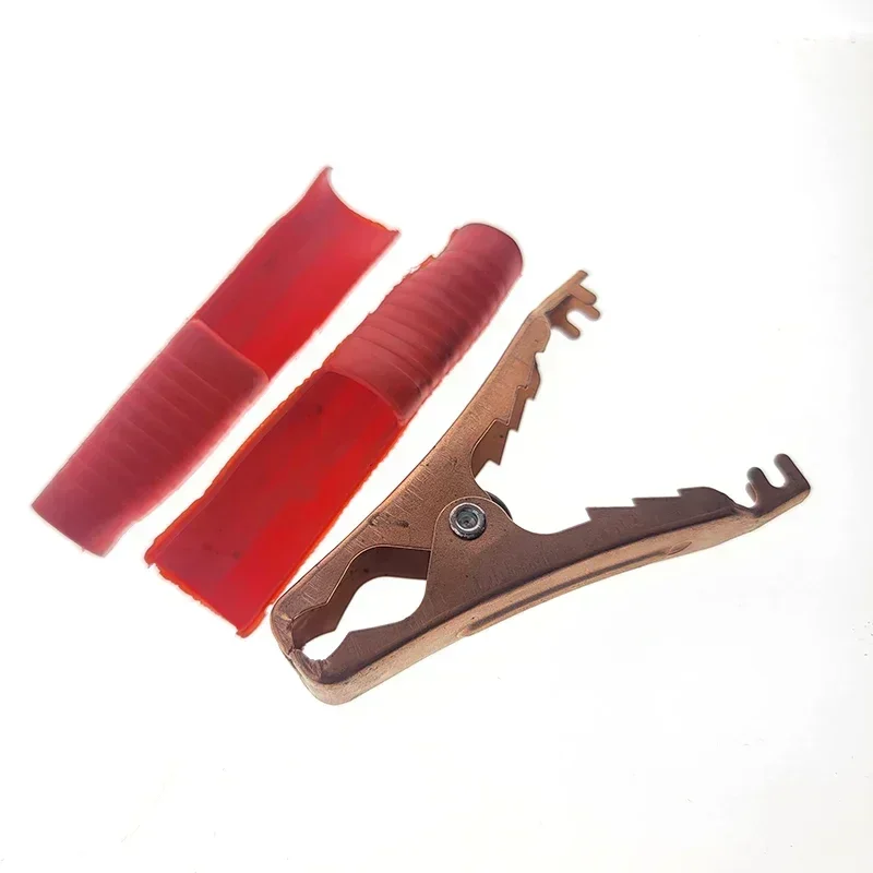 50A-200A Electrical Crocodile Alligator Battery Insulated Clip Connector Plastic Handle Test Alligator Clip For Electric Project alligator clips alligator clip adapter test clip