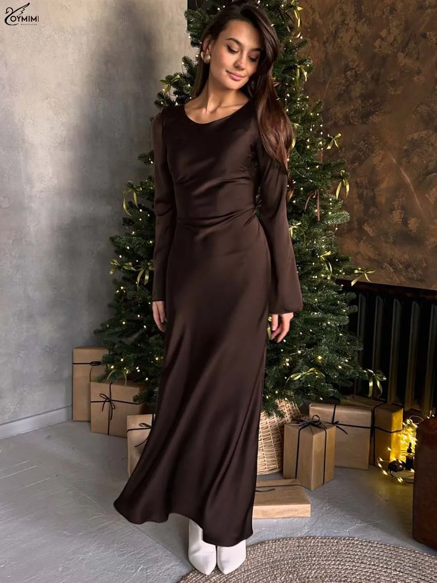 an a line dress A-line Soft Satin Dress Ladivine 7447 – Sparkly Gowns main image 0