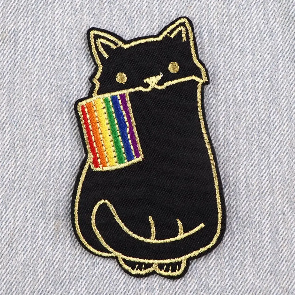 

Rainbow Gay Pride LGBT Embroidered Magic Patch For Clothing Cute Patches On Clothes DIY Badges On Backpack