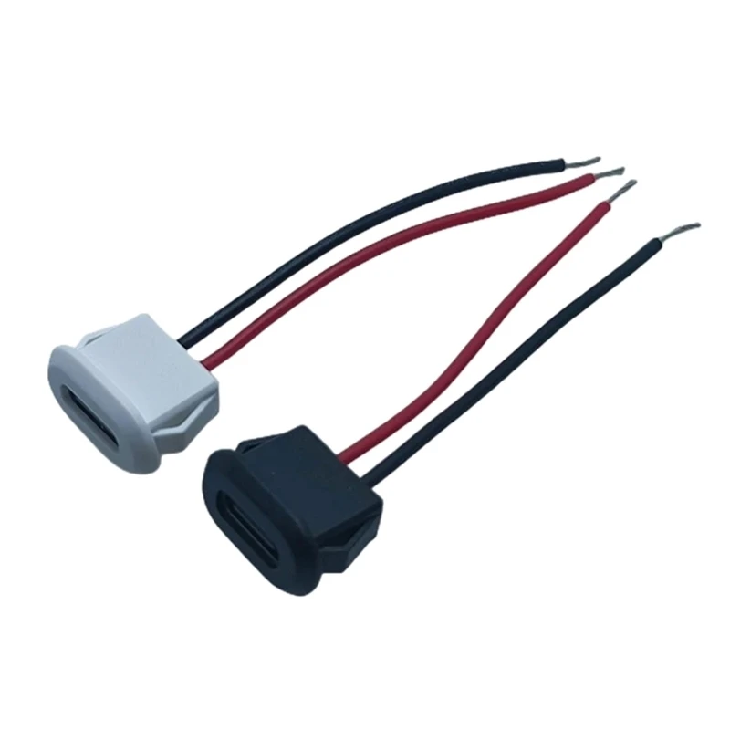 

USB Connector Type-C to PH2.0 Nut Locking Plate Waterproof Female USB Socket