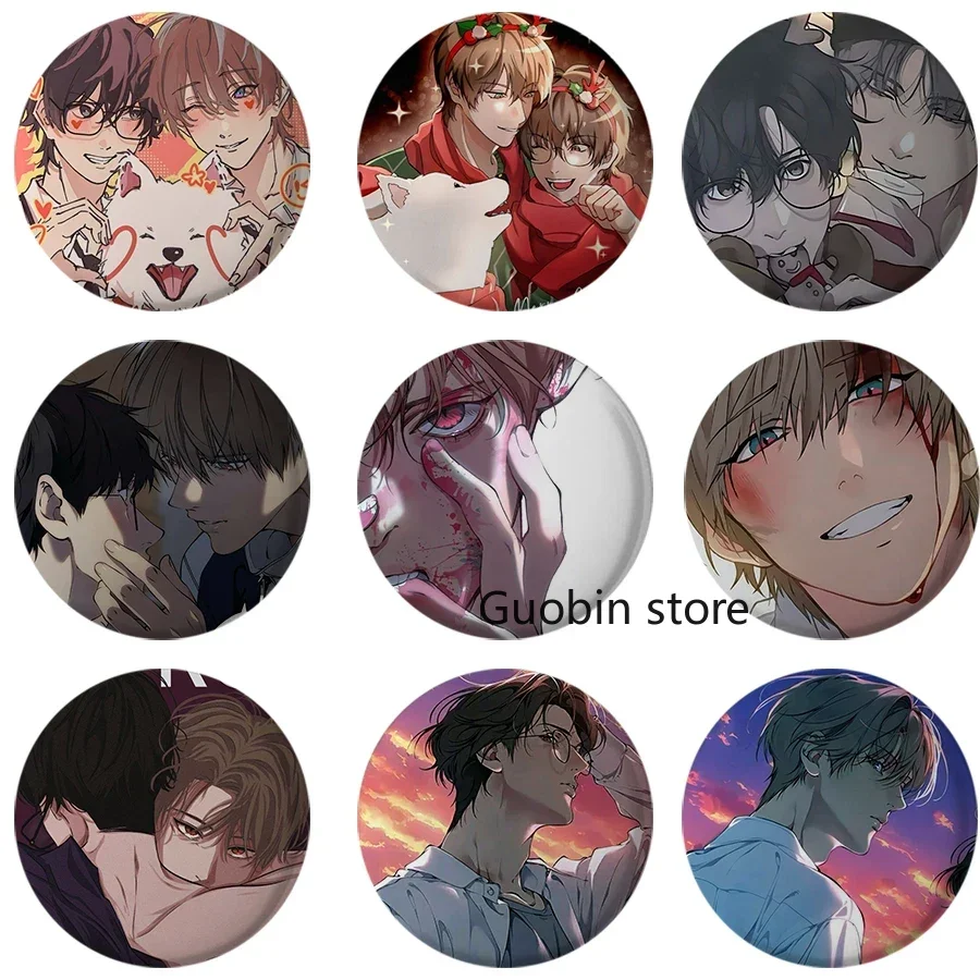Enamel Pins 58mm Lost in The Cloud BL Anime Button Pin Cartoon Badge Backpack Decor