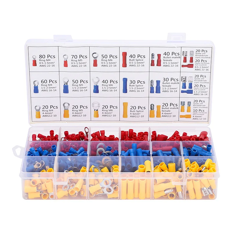 Crimping Tool Crimping Tools Crimping Tool Set HS30J Crimping Plier with Insulated Cable Connector Ring Terminals Kit Ratchet Wire Crimper Tool for 10-22 AWG