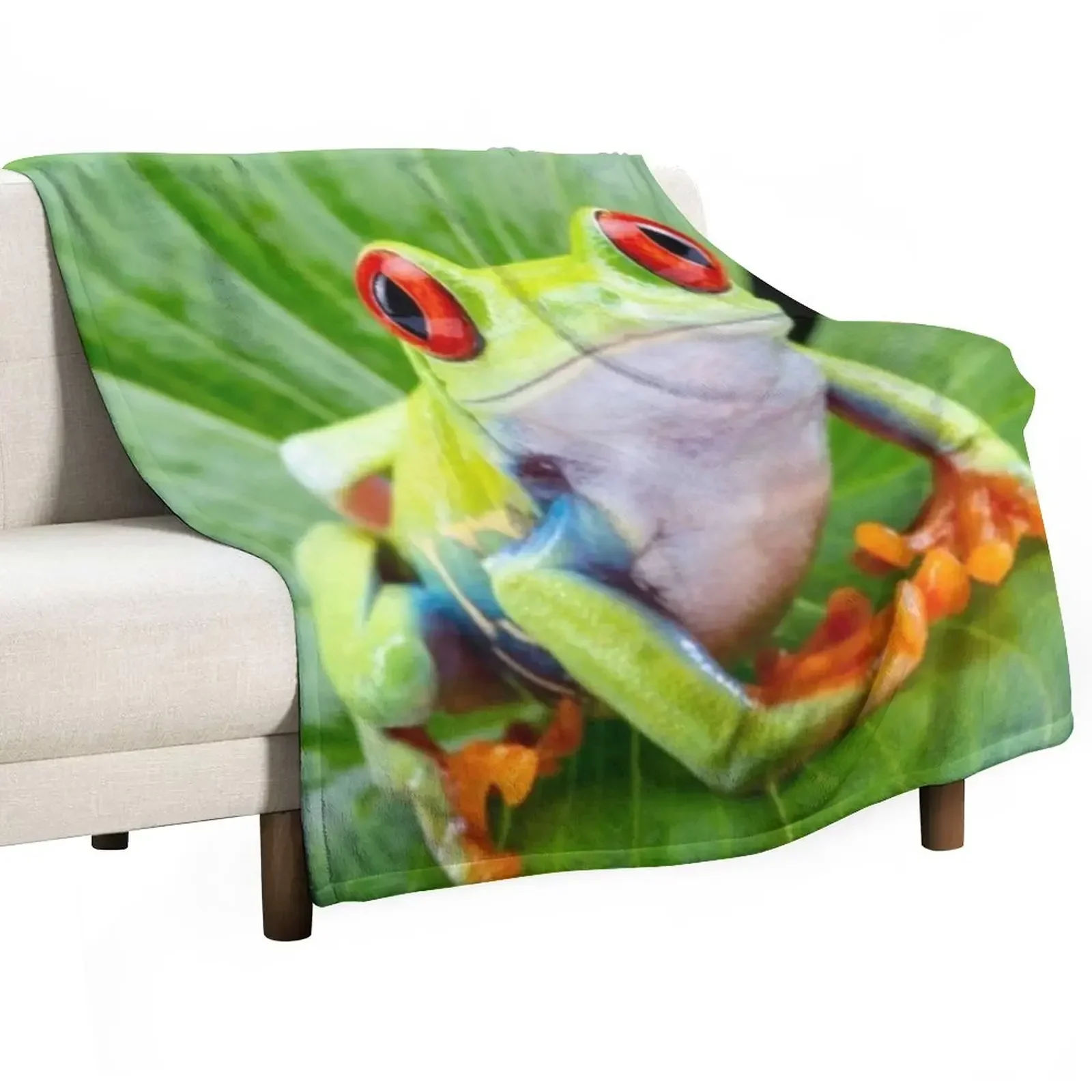 

Red Eyed Tree Frog, Agalychnis Callidryas Throw Blanket christmas gifts sofa bed Luxury St Blankets