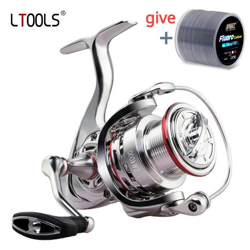 

Fishing Reel Electroplating Silver Wheel Road Sub All Metal Spinning Wheel 12 Bearing Double Line Cup Carp Fishing Accessories