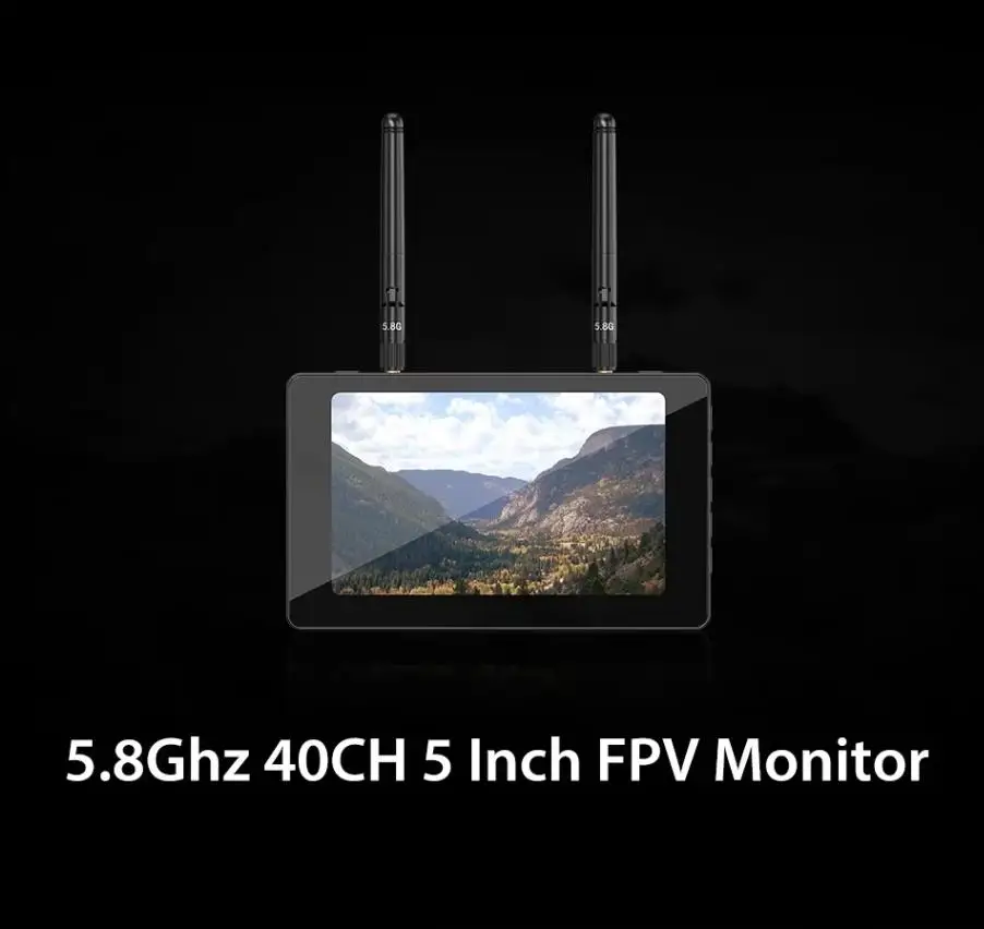 Moniteur FPV 5 pouces Eachine Moneagle IPS 1000Lux DVR Batterie 4000mAh