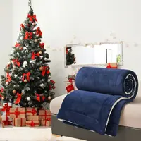 Double Layer Thickened Lamb Plush Blanket Plush Fleece Plaids for Bed Sofa Warm Mantas Throw Blankets Bedspread 4