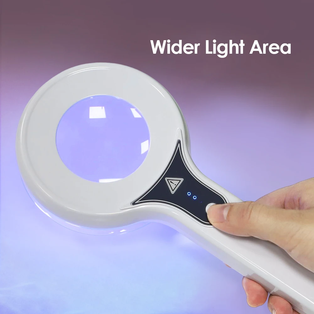 Wood's Lamp Skin Analyzer Vitiligo Psoriasis Detector LED Light Facial Skin Diag