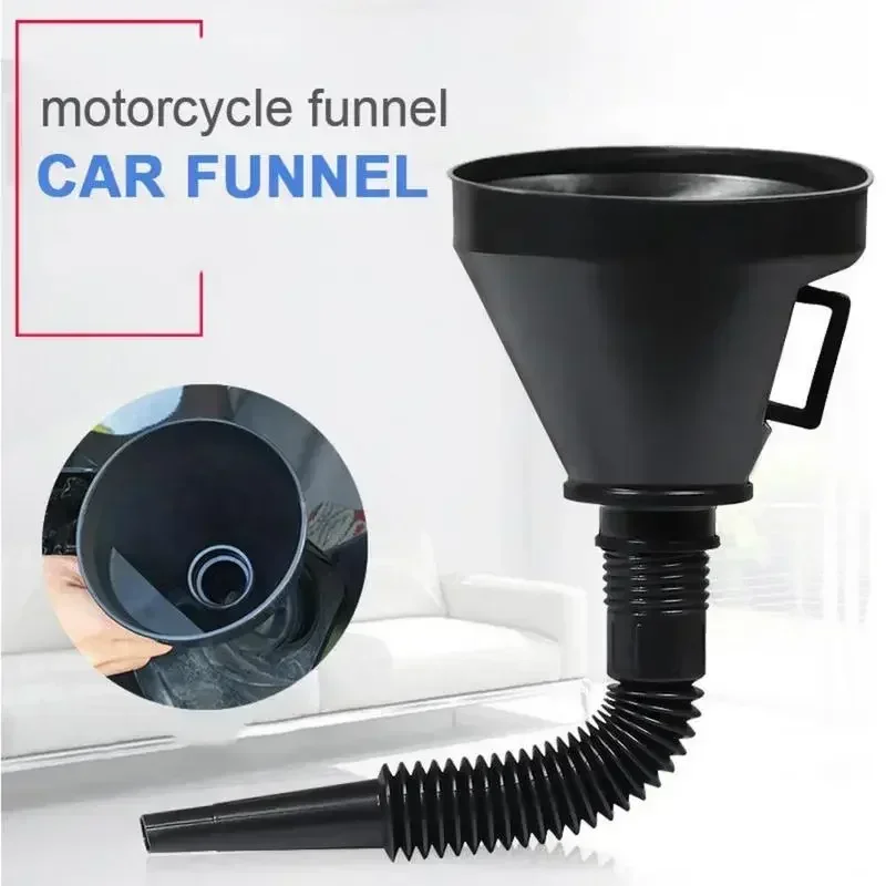 2 in 1 Plastic Funnel Can Spout for Oil Water Fuel Petrol Diesel Gasoline Car car fuel funnel