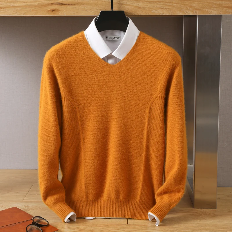 men-s-100-pure-mink-cashmere-sweater-v-neck-pullovers-knit-sweater