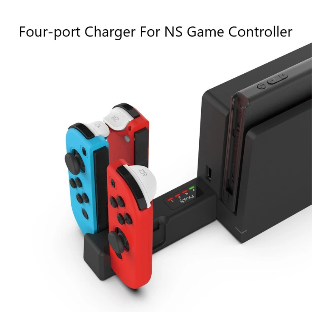 Joycon Ns 컨트롤러 충전기 거치대 범용 미니 무선 충전기, 휴대용 고속 충전, 베이스 스테이션 5V USB 허브, 4 in 1