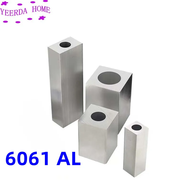 사각 알루미늄 튜브 외부는 사각형, 내부는 원형인 알루미늄 튜브 6061AL DIY 재료