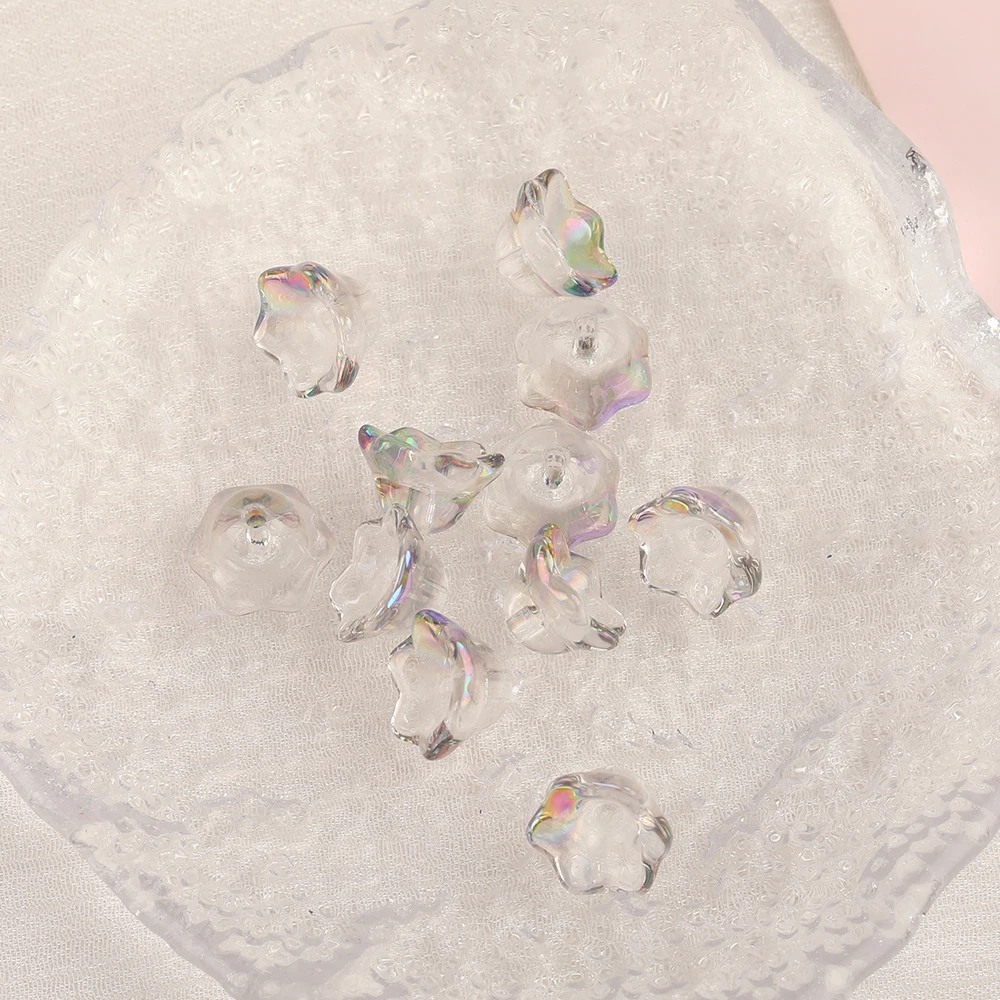 Cordial Design 7*11MM 500pcs DIY Crystal Beads/Flower Shape/Hand Made/Aurora Effect/Glass Beads/Jewelry Findings & Components - cordial