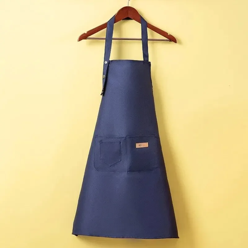 1pc Adjustable Chef Apron with Pockets,Professional Work Apron for Cooking, Baking, Gardening, BBQ, Coffee Shop, Studios Uniform