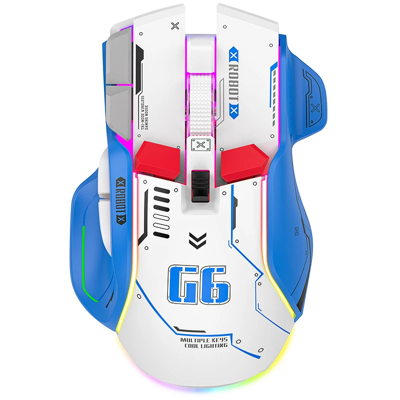 Проводная Бесшумная игровая мышь RGB, 2,4 ГГц, 4000DPI