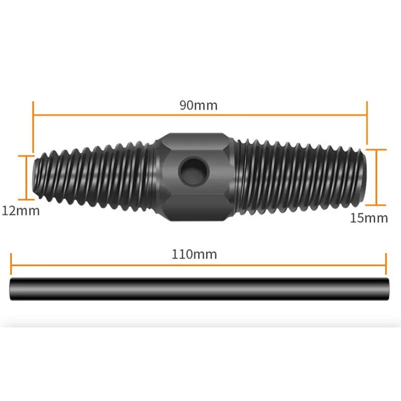 Double Head Tap Faucet Valve Broken Screw Extractor Thread Tapping Pipe Damaged Wire Water Pipe Bolt Broken Remover Hand Tool broken screw extractor