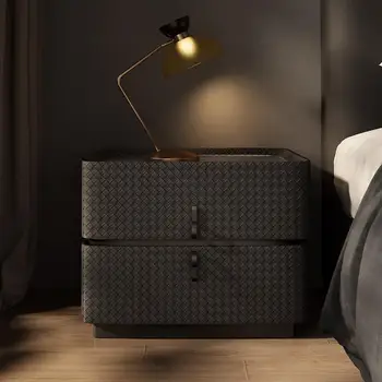 Luxury Black Nightstand 1