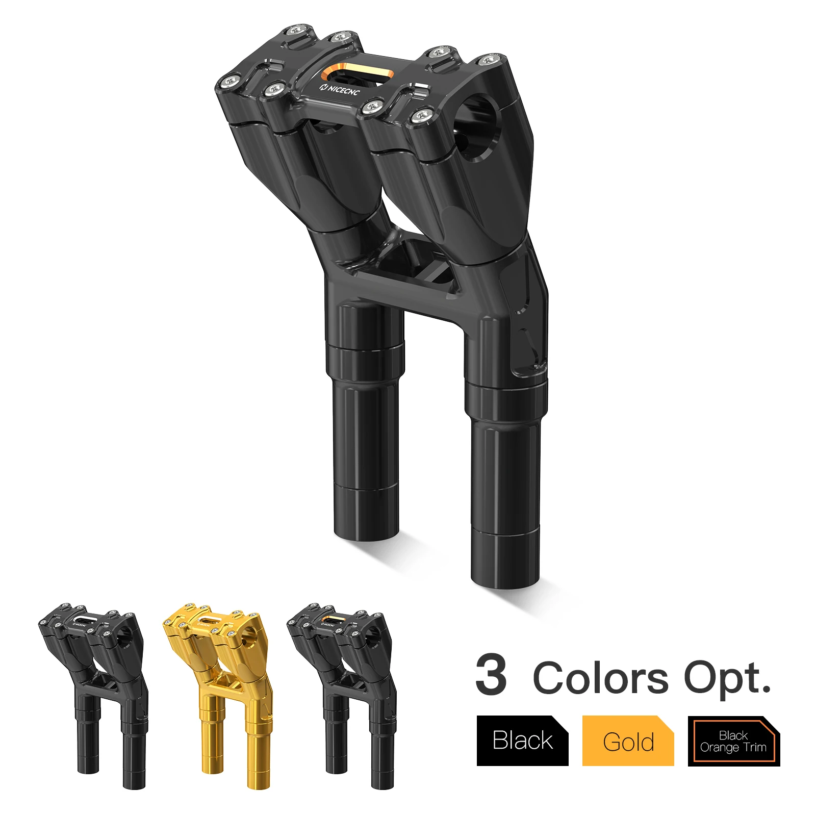 8.25/7.25/5/6 Pollici Riser Manubrio Riser Per Harley Dyna Street Bob Fat Bob Low Rider Softail Fat Boy 114 Heritage Classic Deluxe